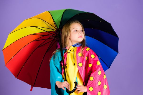 Fashionable rain gear for kids